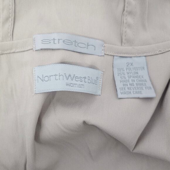 North West blue vest strech color beige sz 2X - Picture 6 of 9